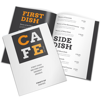 Menus 8.5 x 11 Single Fold